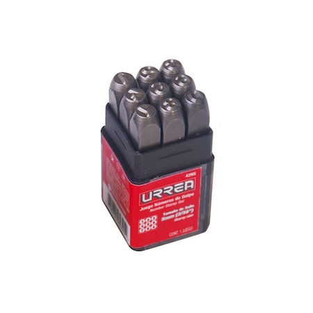 Urrea Number Stamp Set, 5Mm (3/16") 42N5